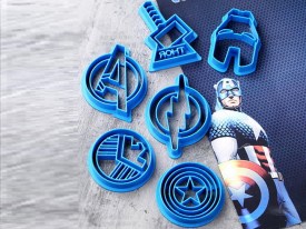 Molde silicona escudos super heroes